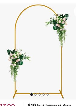 6.6 ft arch stand gold new party decorations base stand