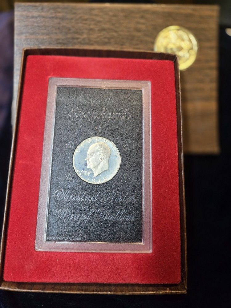 silver 1972 dollar sealed never opened