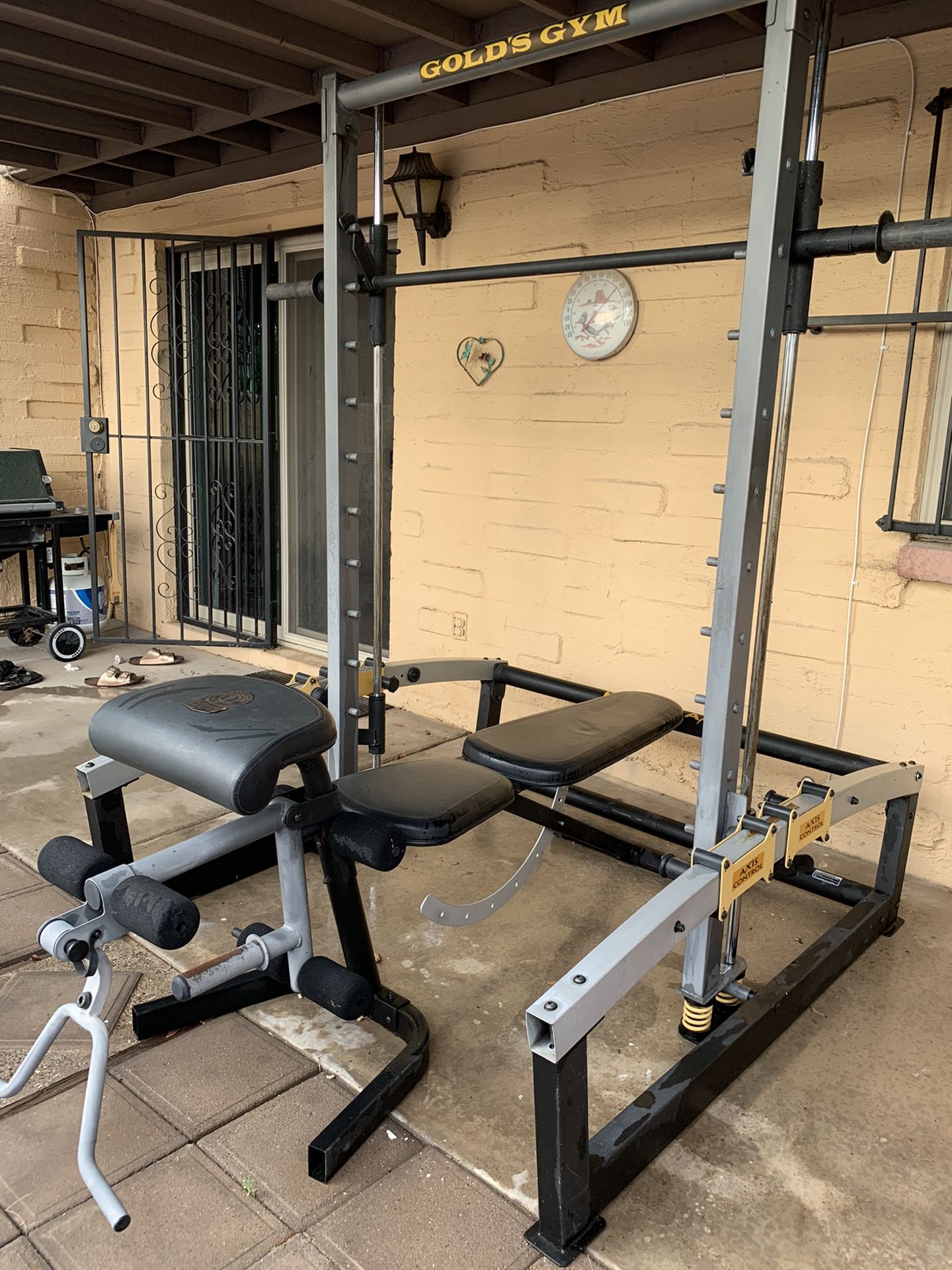 GOLDS GYM power axis smith machine+ weights for Sale in Tucson, AZ ...