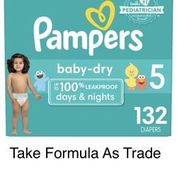 Pampers Size  5-Baby Dry Diapers Pañales 