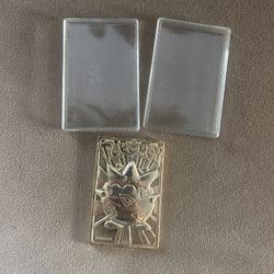 1999 Nintendo Pokemon 24k Gold Plated Charisse’s Metal Card With A Plastic Case