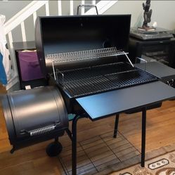 🔥30" BBQ Charcoal Grill Offset Smoker 811 Square Inch Cooking Surface Outdoor Camp