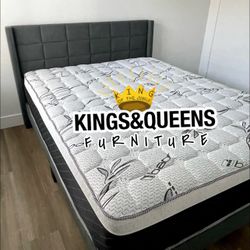 New Queen Bed Frame With Mattress