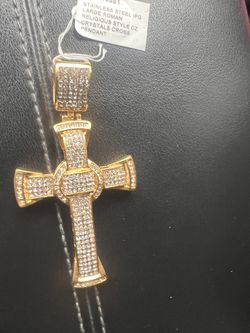 Stainless Steel Cross Crystals