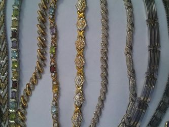 Sterling silver bracelets. Rings And more