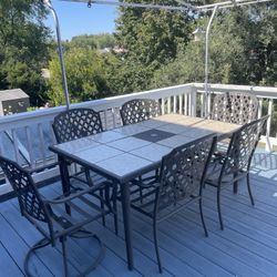Metal Patio Table Set