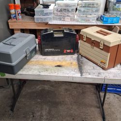 2 Plano And 1 Fenwick Tackle Boxes.