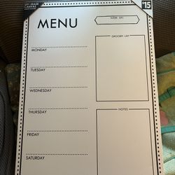 Menu Sign