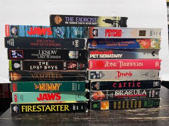 VHS Movies Horror Thriller