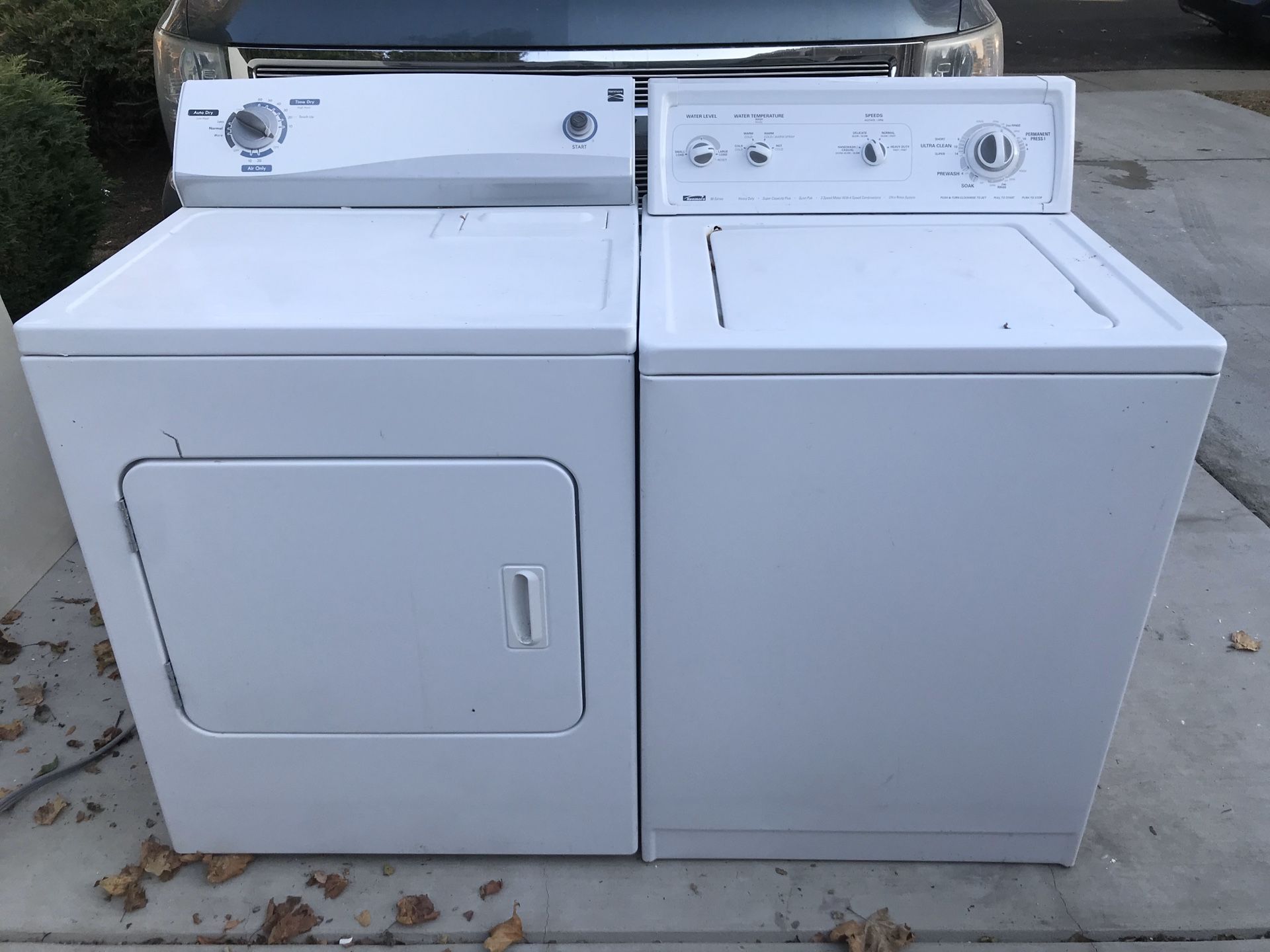 Kenmore Washer and ELECTRIC Dryer