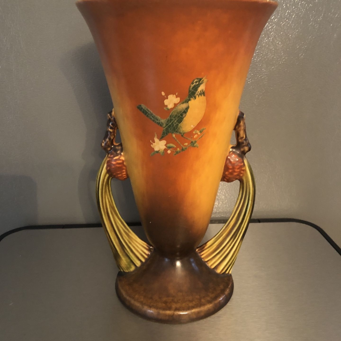 Roseville 1930s Pine Cone Vase