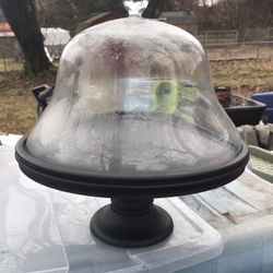 Very Nice Large Wood And Glass Cake And Donut Display Only $15 Firm