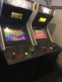 JUST BUILT ARCADE GAME PLAYS 999 GAMES 1 year warranty and a 24 inch lcd screen includes