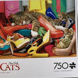 Cats In Clothes  750 Piece Jigsaw Puzzle 