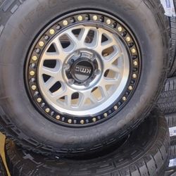 17 KMC Rims 6 Lug 6x139 On Used Tires 285 70 17 