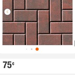 50% OFF - Oldcastle Holland Concrete Pavers Red/Charcoal - 270 PCS