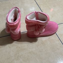 Girl Pink Boots 