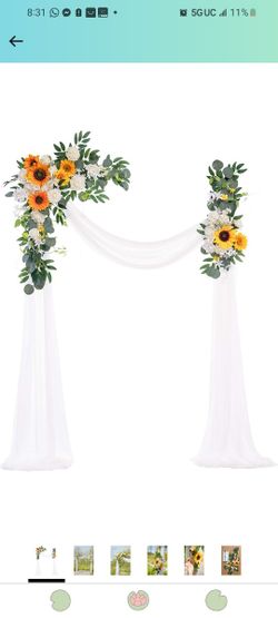 New Wedding Sunflower Backdrop