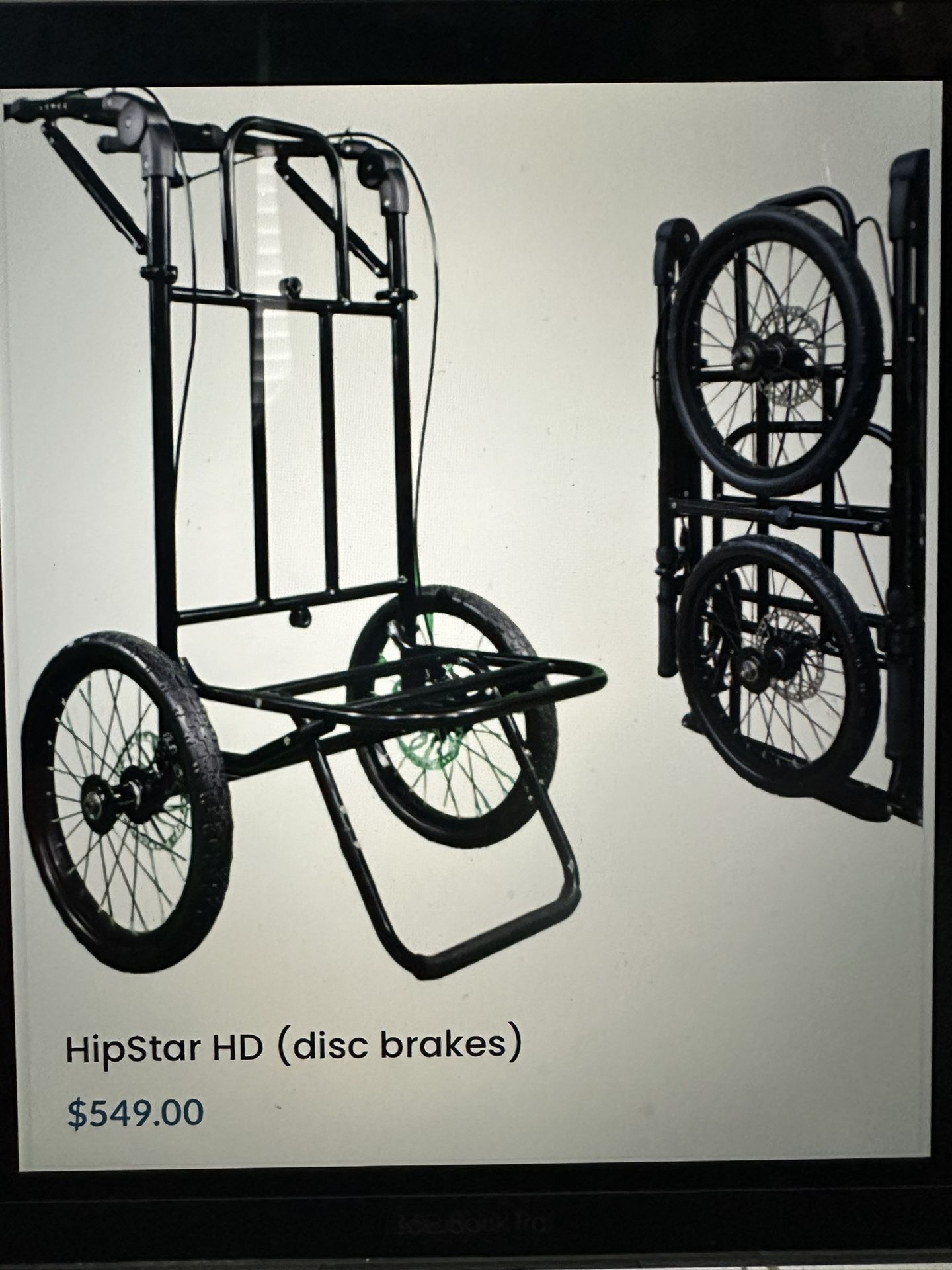 HipStar HD hiking trailer with disc brakes!