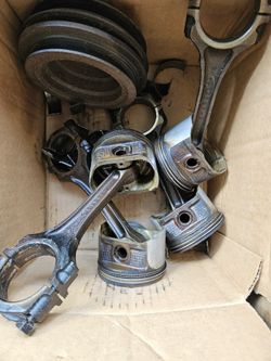 Ka24de Crankshaft And Pistons With Rods