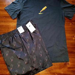 Men's Nike Tshirt & Short Combo Set 
