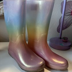 Girls Size 2 Rain Boots 