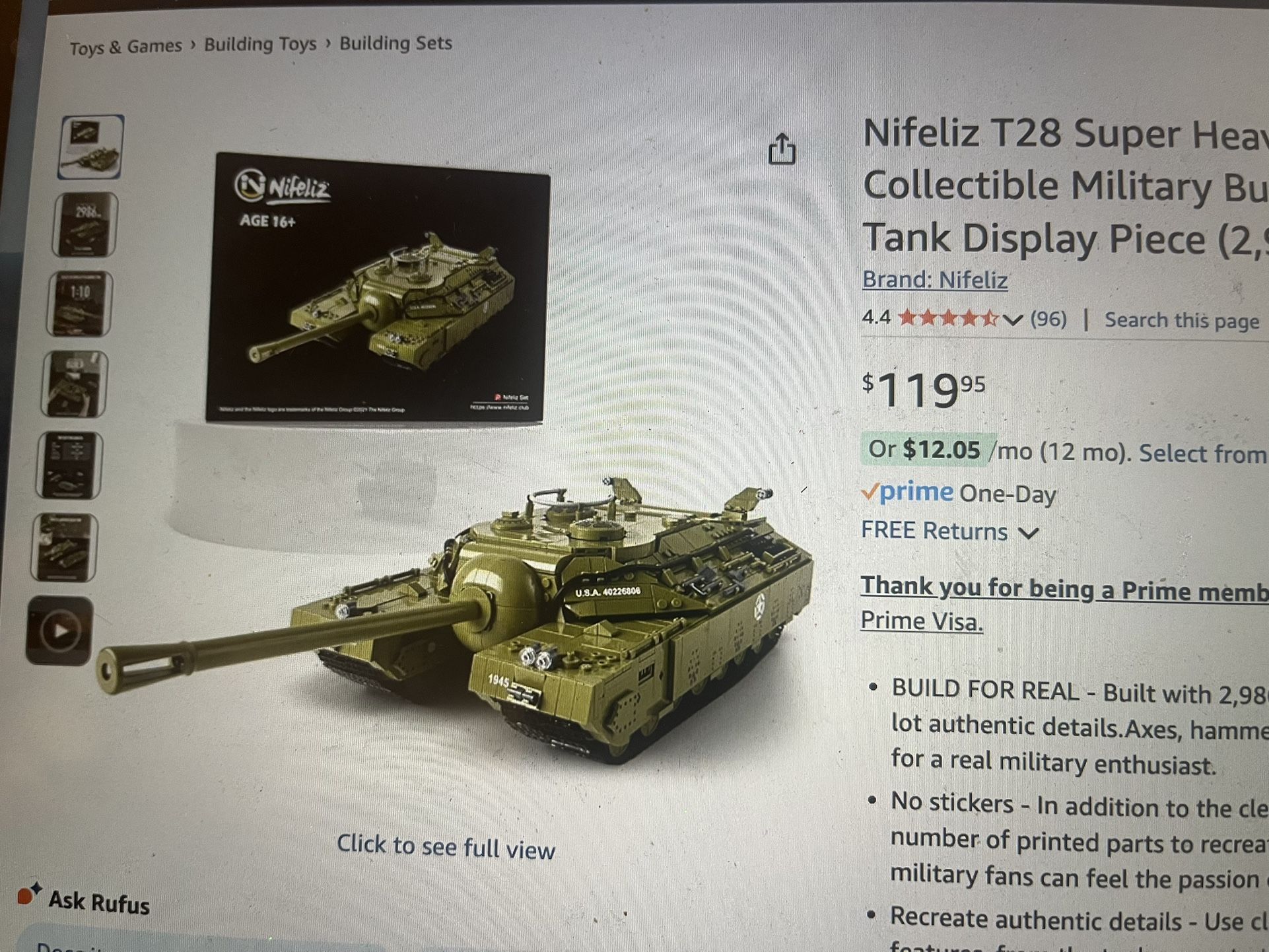 Nifeliz Army Tank Building Model