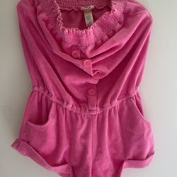 Halter Top And Shorts Pink Size Large