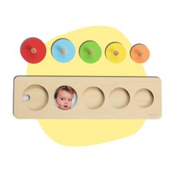Familiar Faces TOYS Peekaboo Puzzle Circles (Insert your own pictures!)