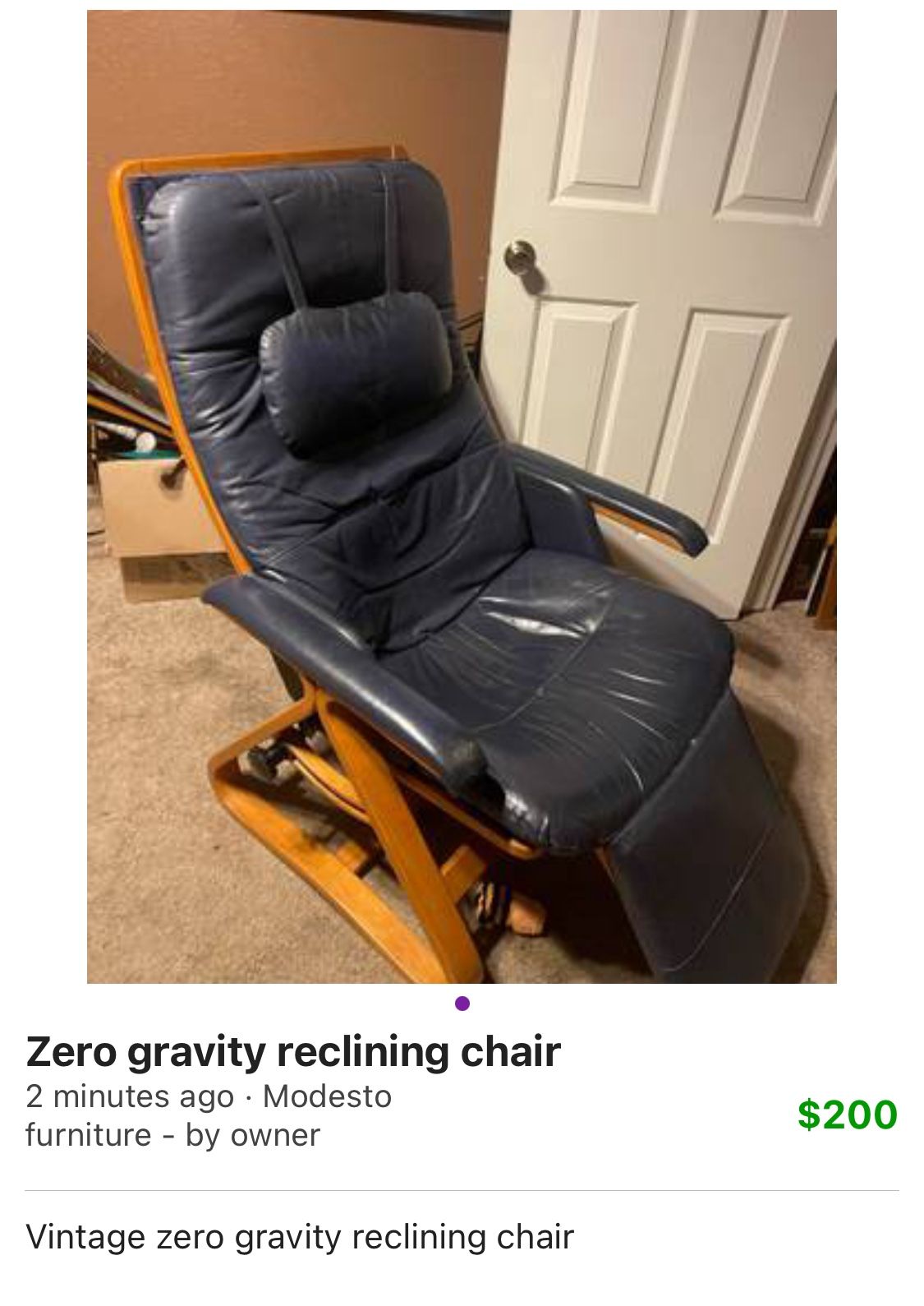 Zero Gravity Reclining Chair 