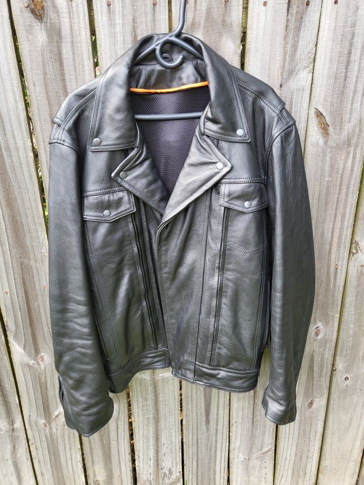 Mens Leather M/C Jacket