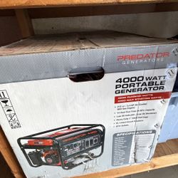 Predator 4000W Portable Generator – Brand New, Sealed