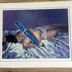 Authentic Aldo Luongo Serigraph Silkscreen Painting - Huge!