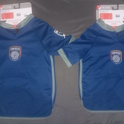 New XL & L San Diego FC Pet Jerseys 
