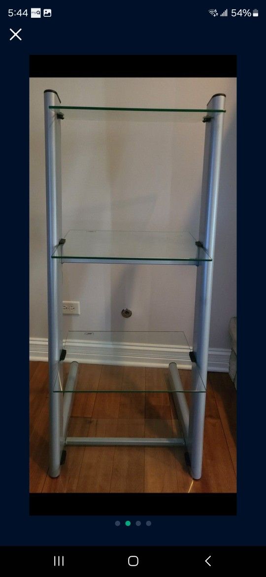 Glass Shelf Audio Tower