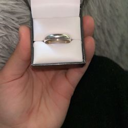 Male Silver Wedding Band