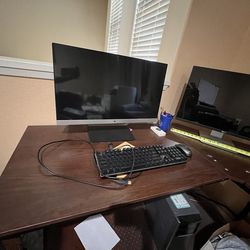 L shaped computer desk