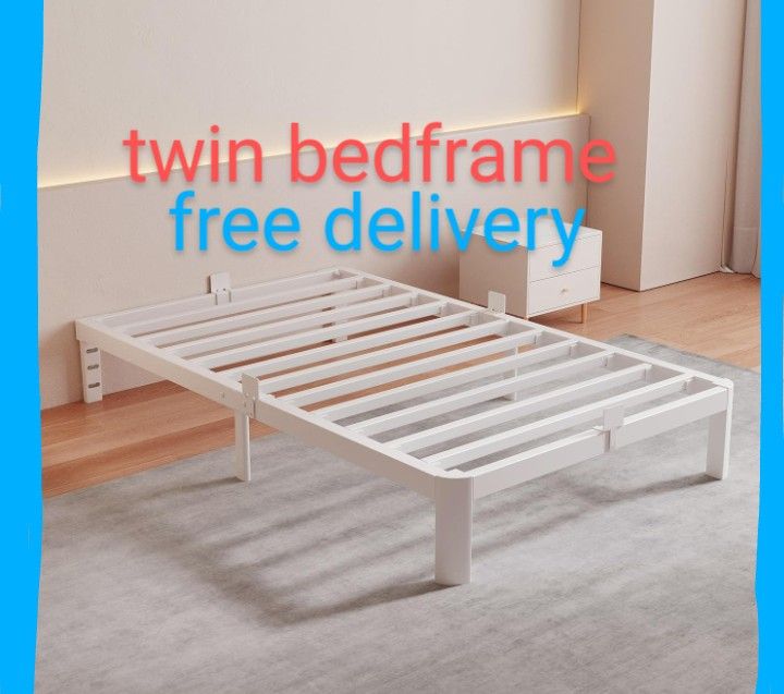 new bed frame TWIN SIZE  nueva base de cama plataforma para colchón 