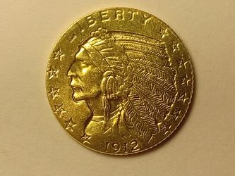 US 1912-S Golden $5 Indian Head ExonumÃa Fantasy Token.