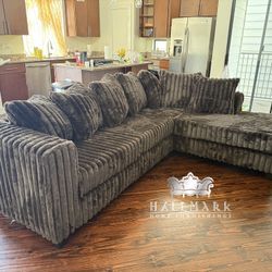 NEW Fluffy Sectional Couches