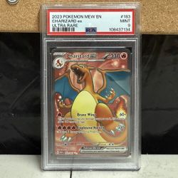 Charizard Ex 183/165 Mew EN-151 PSA 9