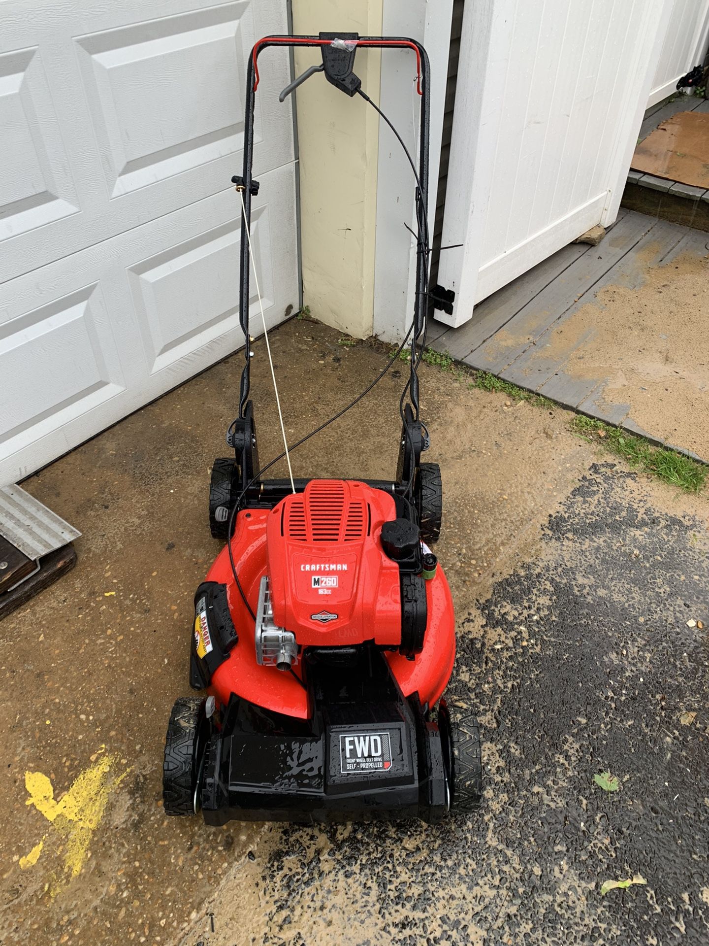 CRAFTSMAN M260 Vertical Storage 163-cc 21-in Self-Propelled Gas Push Lawn Mower with Briggs & Stratton Engine