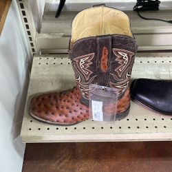 Men’s 7.5 Full Quill Ostrich Leather Boot 