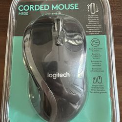 Logitech M500 Corded Mouse ( New ) 
