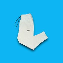 Nike sportswear tapered club fleece sweatpants ivory men’s small 