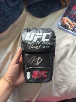Nick Diaz autograph auto glove