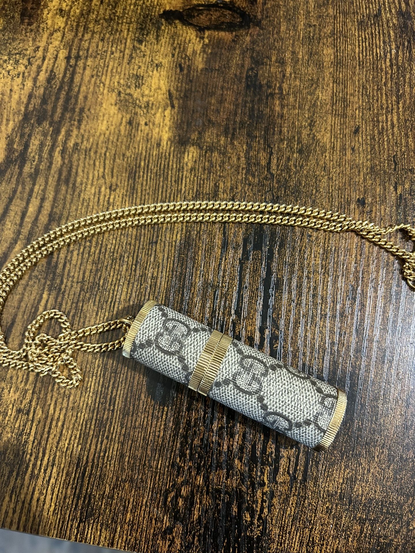 Rare Vintage Authentic Gucci Perfume Necklace 