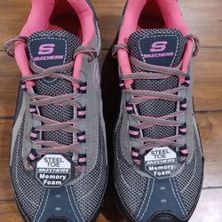 New Women's Steel Toe Skechers Shoes