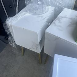 2 Marble Nightstand 