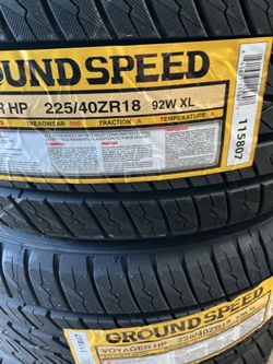 225 40 18 Groundspeed voyager hp